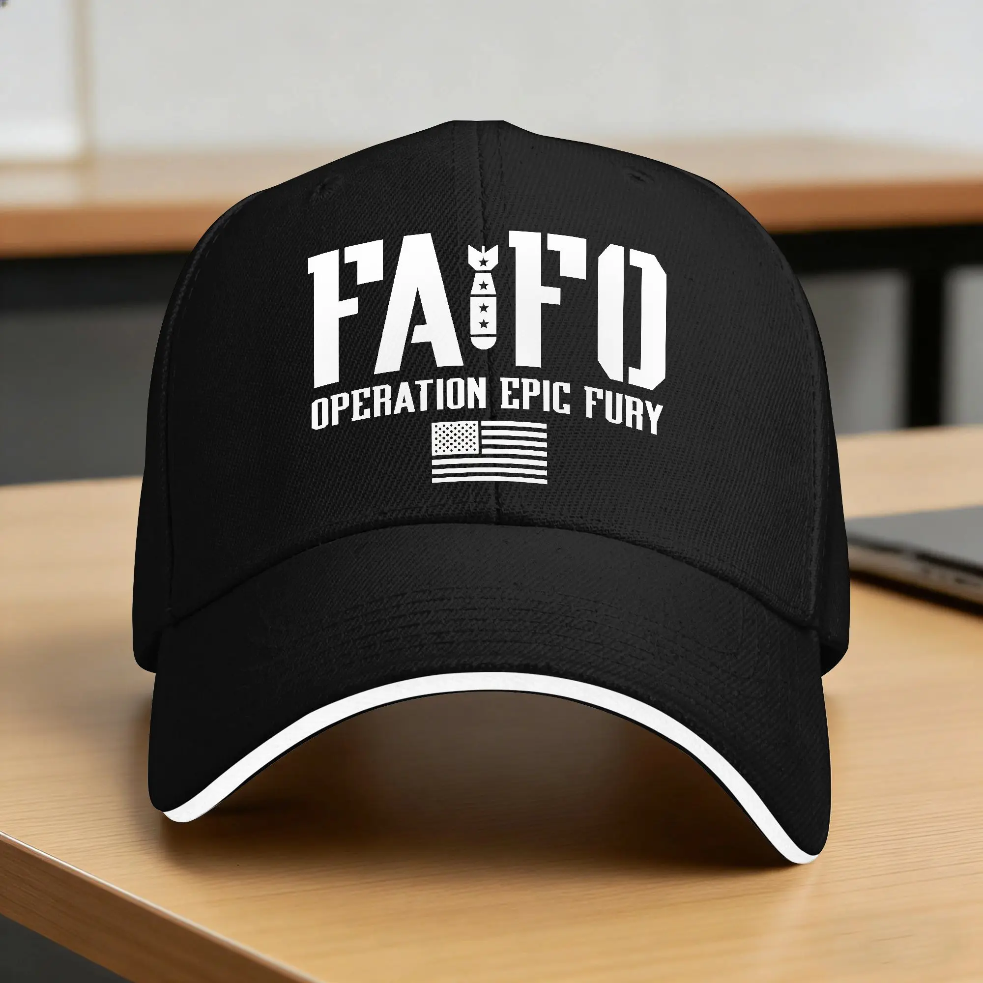 FAFO Operation Epic Fury Baseball Cap  y2k Retro Trucker Hat Summer Men Women Outdoor Sport Baseball Caps