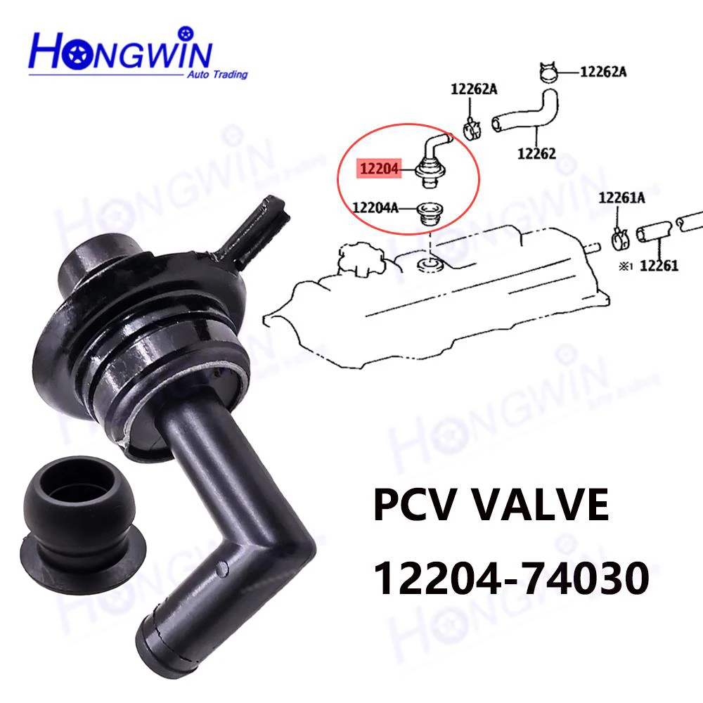 12204-74030 PCV2301 PCV277 Engine Crankcase PCV Valve Grommet For Toyota Vista Town Ace Corona Camry Curren Harrier Solara