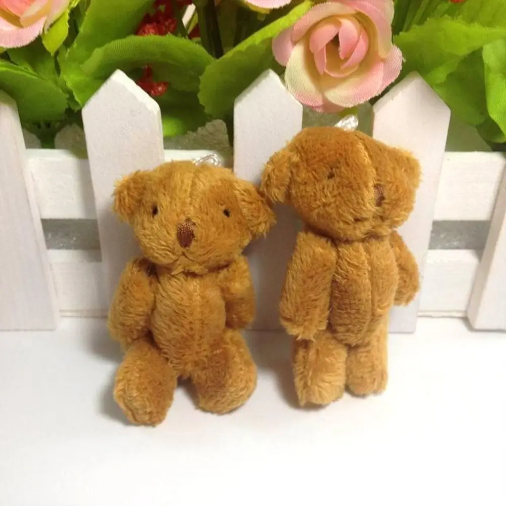 Creative Movable Plush Bear Mini Plush Bear Ornaments Bear Hugs Handmade Gifts Box Greeting Animal