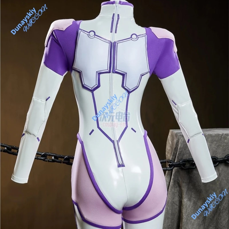 Dandadan Vamola Bamora Transformed Cosplay Anime Tight Leather Outfit Women Bodysuit Cute Dress Halloween Party Latex Leather - view 4