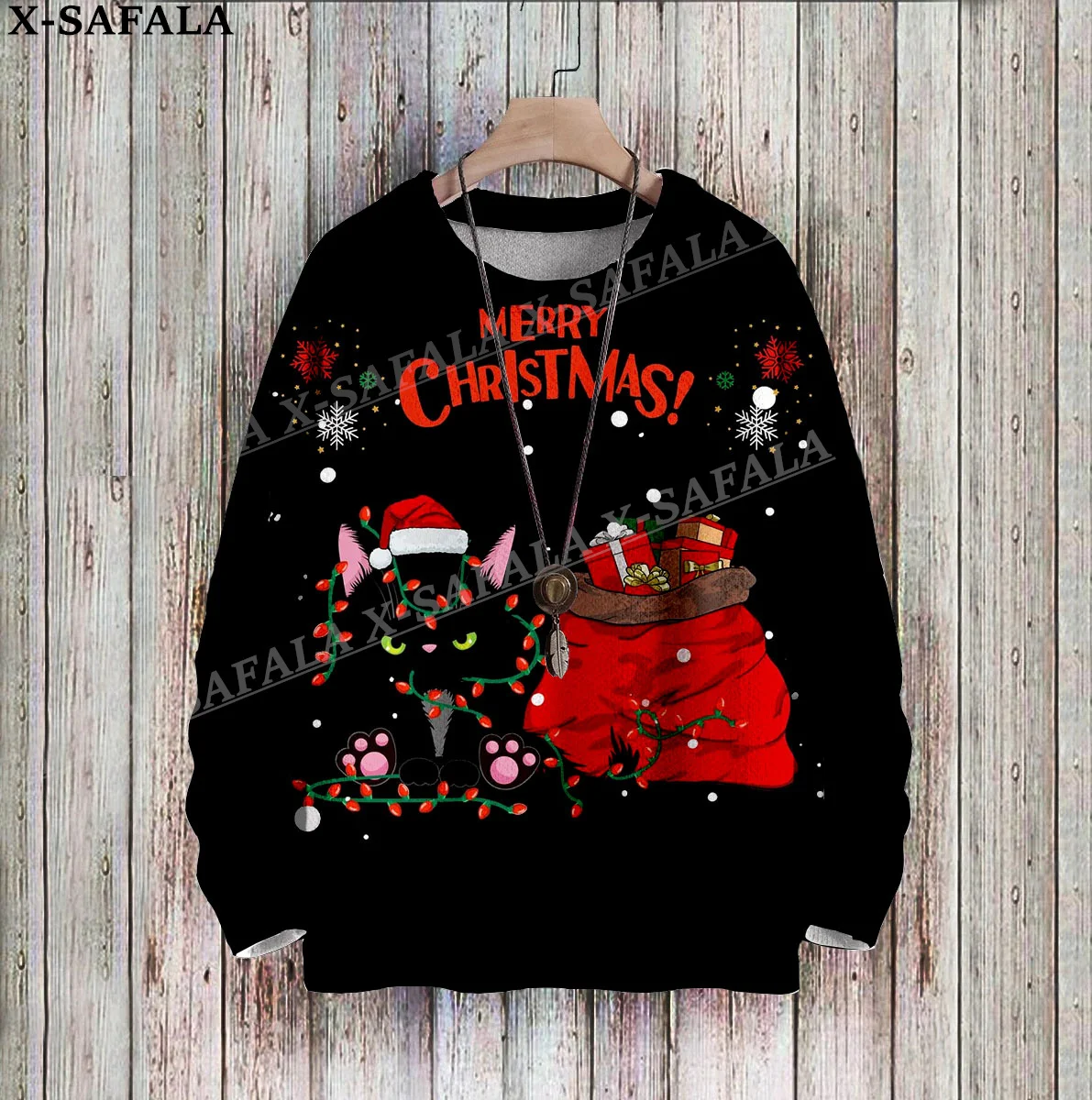 

Santa Claus Funny Christmas Gift Cosplay Ugly Christmas Knit Sweaters Christmas Gift Jumpers Tops Couple Party Unisex Casual-16