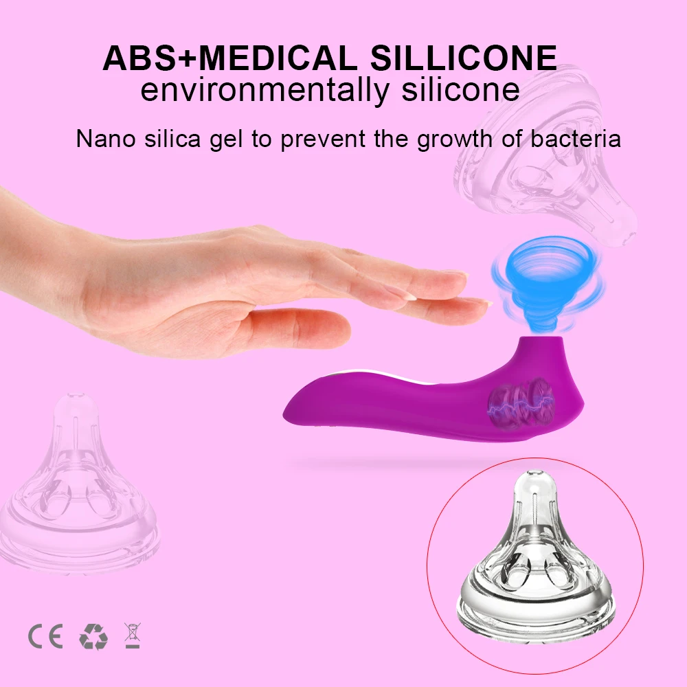 Powerful Clit Sucking Vibrator for Women Nipple Clitoris Sucker Stimulator Female Massager Vibrating Sex Toys Goods for Adult