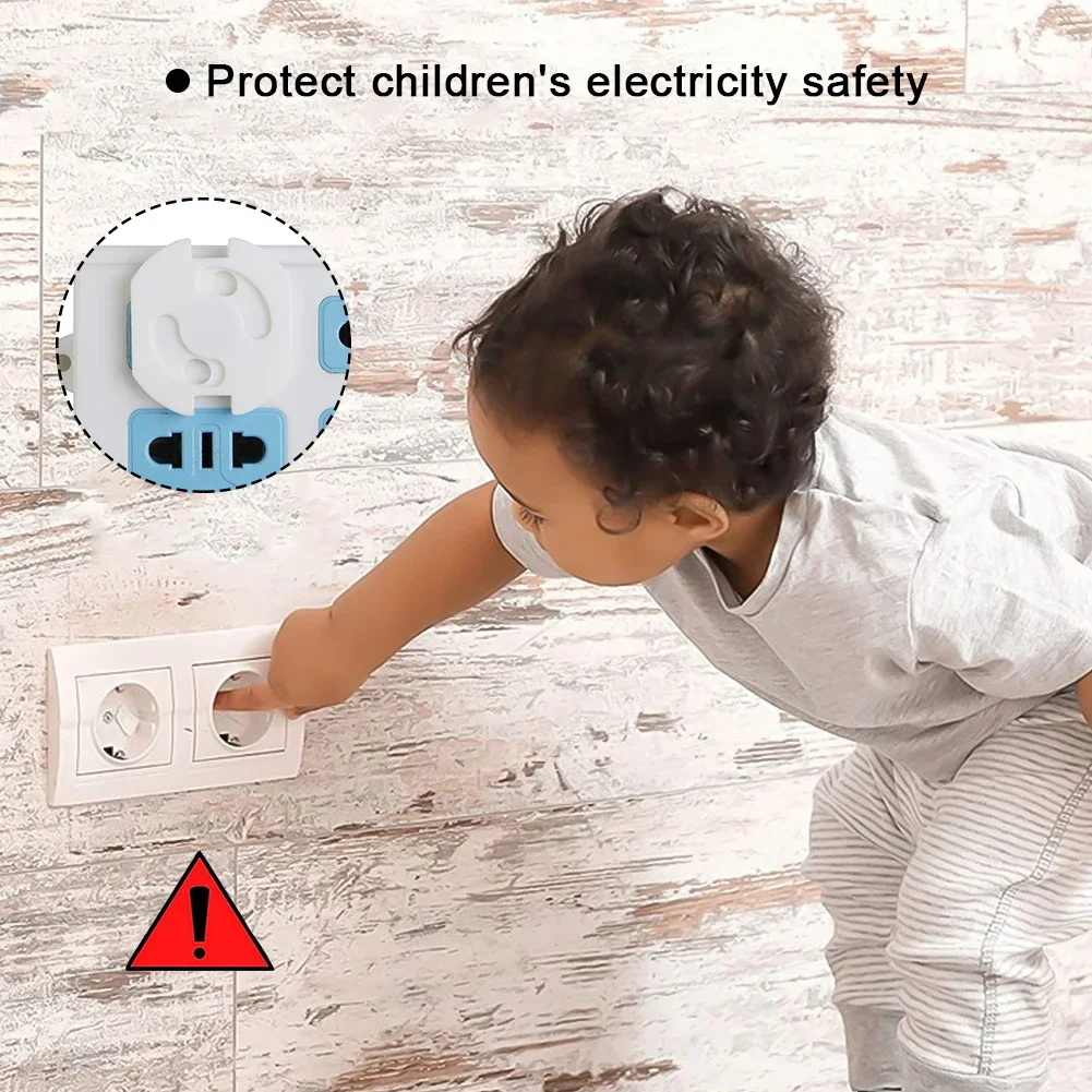 Set di protezione della presa elettrica Baby Child EU presa di corrente protezione di sicurezza tappi antiurto elettrici protezione ruota coperture