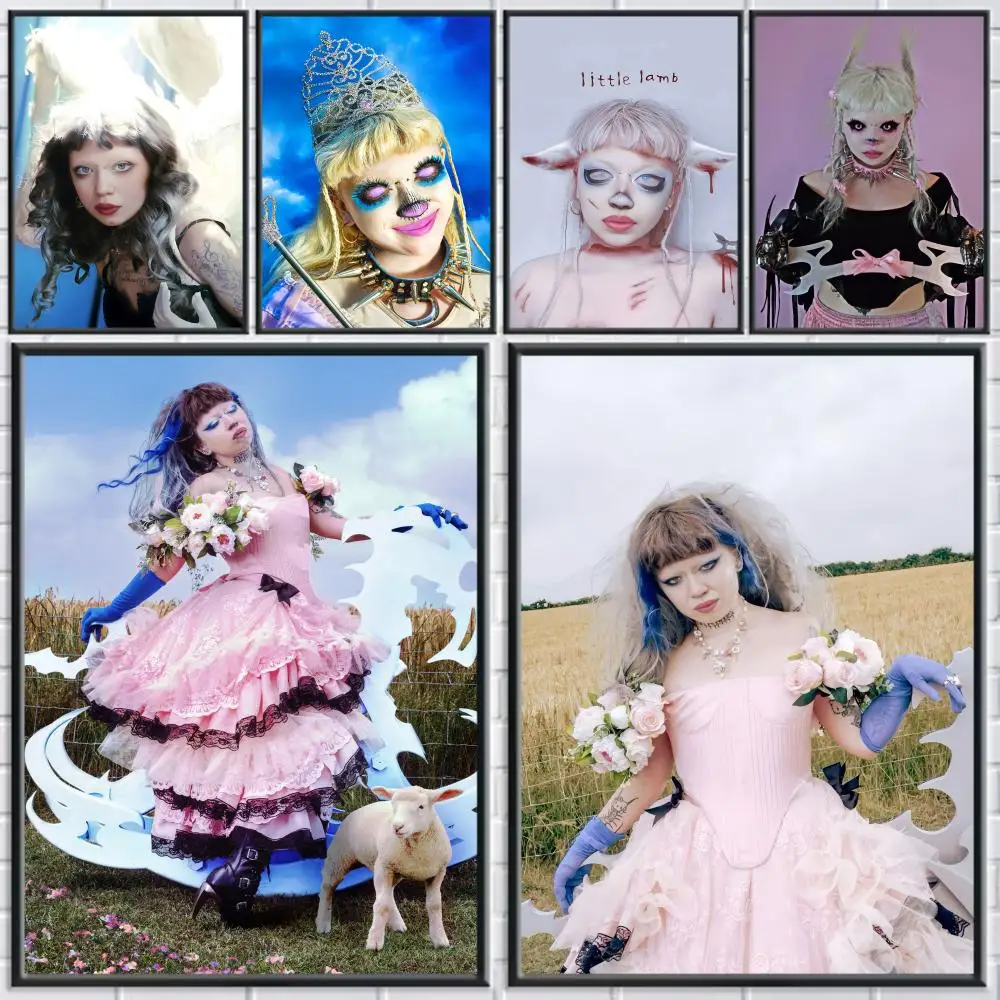 Póster de Jazmin B-Bean, pegatinas de pared autoadhesivas HD, pintura Mural, calcomanías para dormitorio y sala de estar, regalo de decoración del hogar