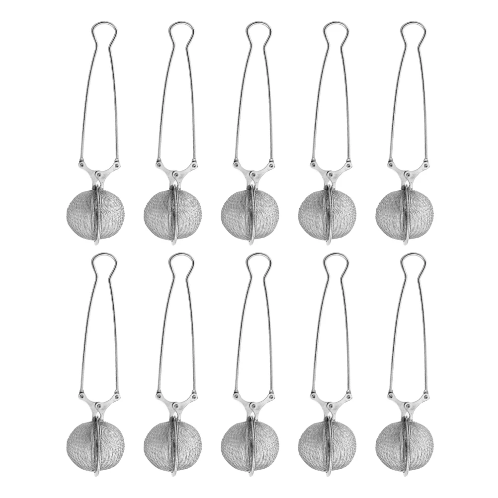 

10 Pcs Stainless Steel Tea Strainer Mesh Infuser Kettle Steeper Diffusers Leaf Coffee Home Office Heat Resistant