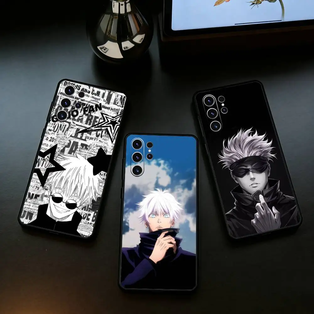 S-Satoru G-Gojo J-Jujutsu K-Kaisen Phone Case For Samsung S25,24,21,22,23,30,Ultra,20,Plus,Fe,Lite,Note Soft Black Cover