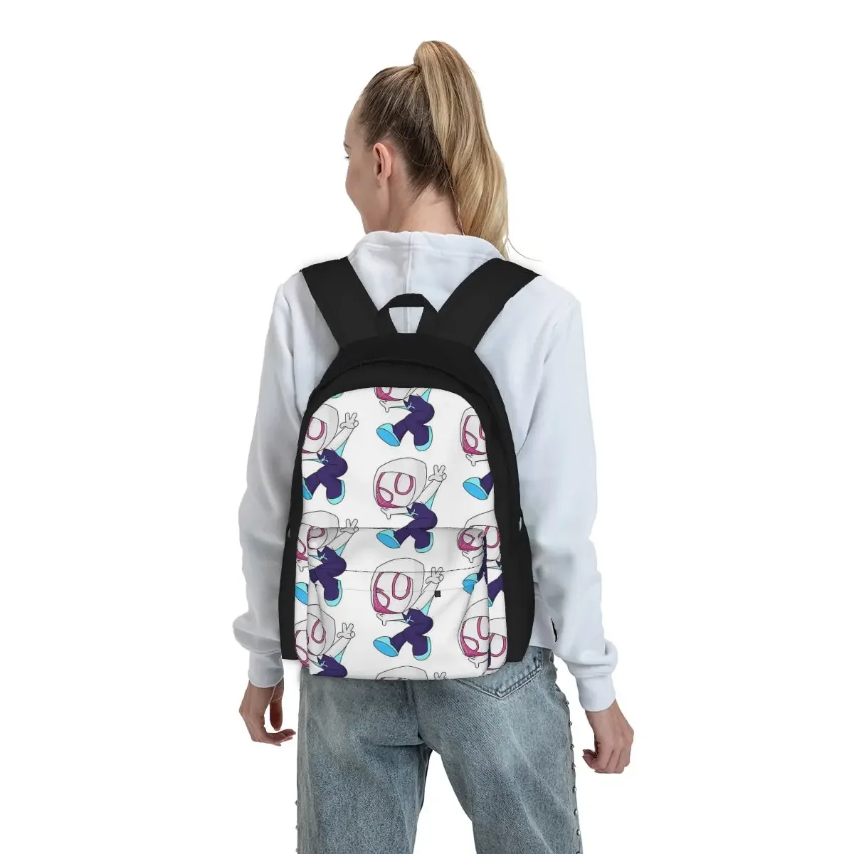 Ghost Spider Girl zaini ragazzi ragazze Bookbag studenti borse da scuola zaino per cartoni animati zaino per Laptop borsa a tracolla grande capacità