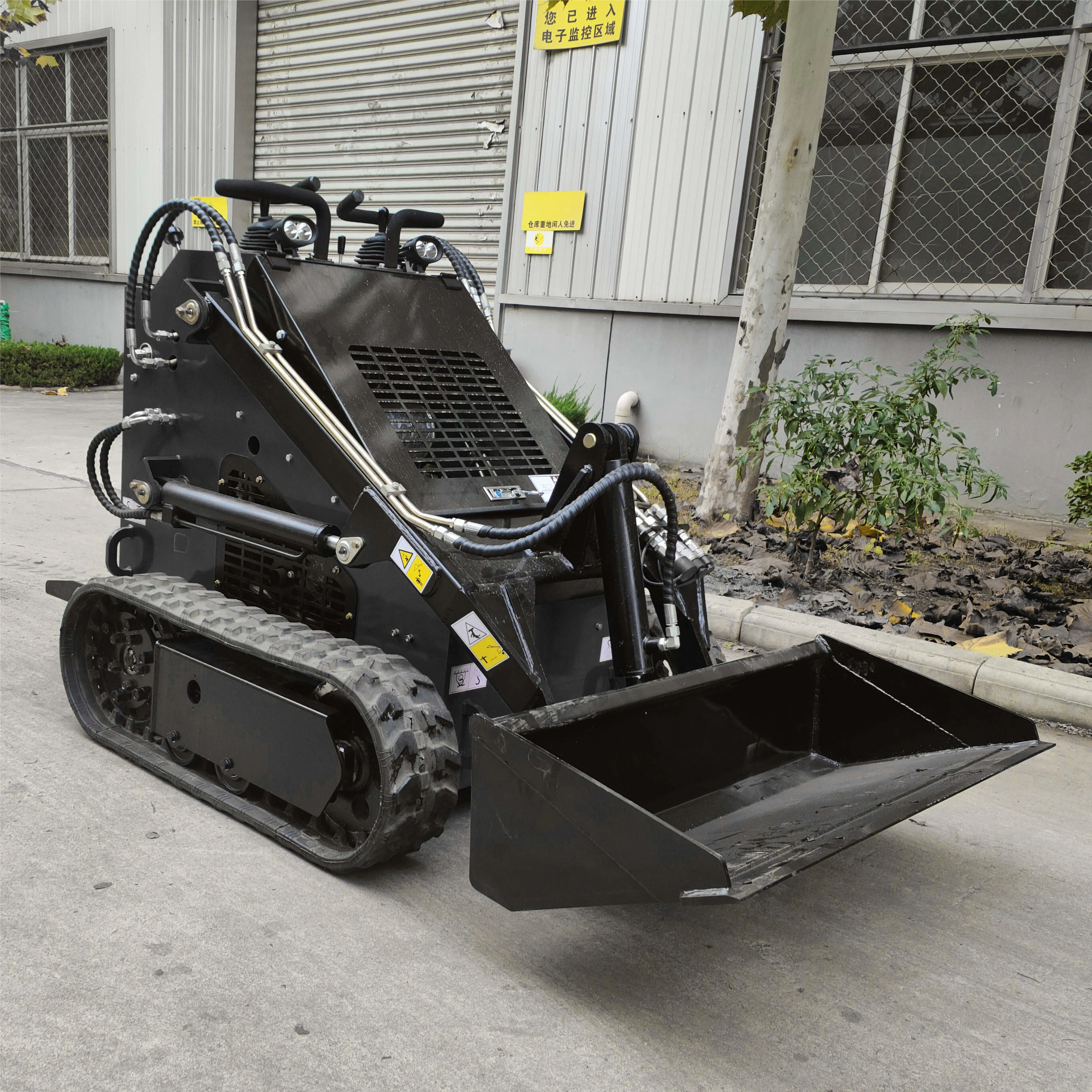 for Newest !!! small skid steer front end loader bucket mini loader skid steer attachment snow blower skidsteer used loaders