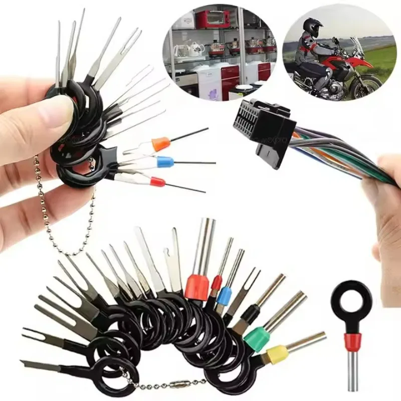 Car Terminal Removal Tool Electrical Wire Plug Connector Puller Release Key Pin Extractor Kit Auto Plug Repair Tools