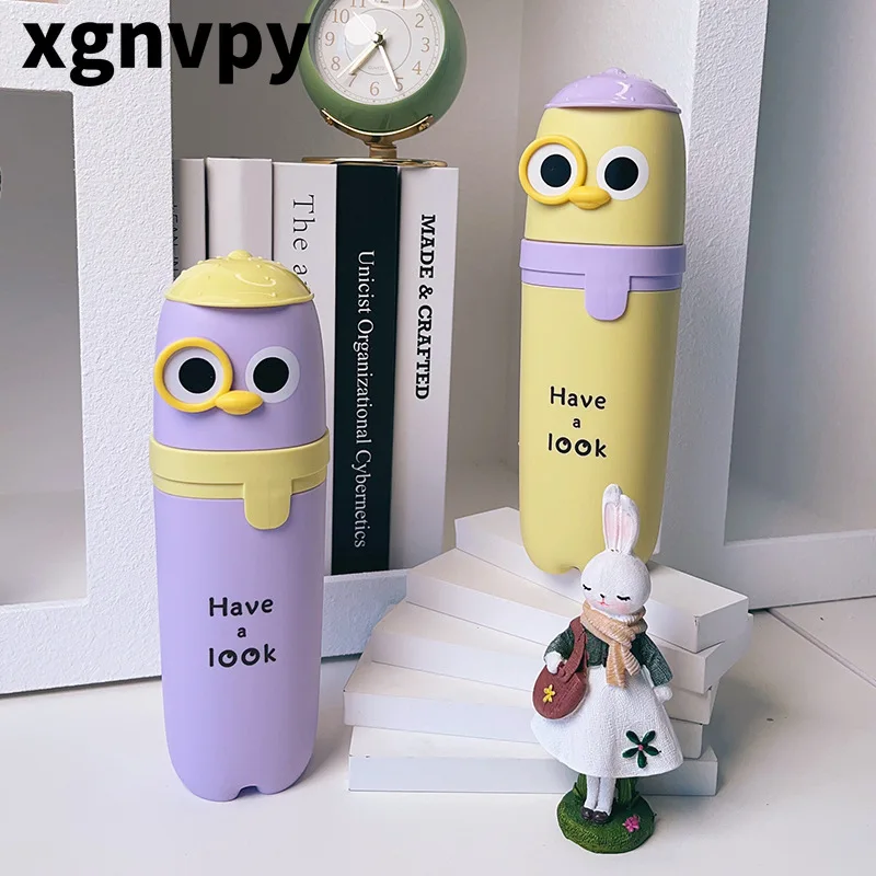 xgnvpy Amy Travel Mouthwash Cup Cartoon pet Brushing Cup Set Portable family bathroom storage toothbrush case