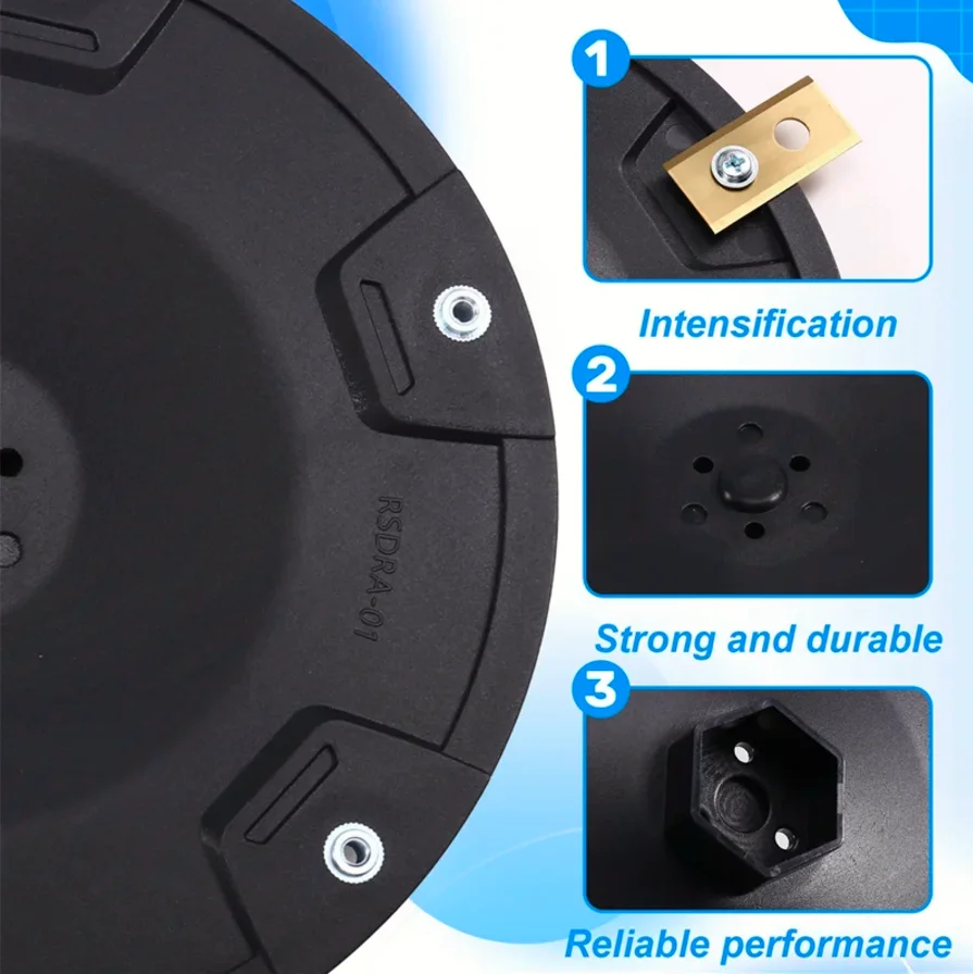 Disco de hoja de afinación para cortacésped robótico A26F RSDRA-01 Placa de cortacésped de 6 hojas Compatible con accesorios para cortacésped Dreame A1
