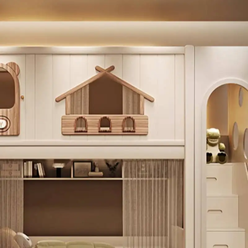 سرير أطفال عادي قابل للتوسيع، أمان خشبي، أبيض، سرير أطفال فردي، تصميم مخصص من Lettino Per Bambini أثاث منزلي #6