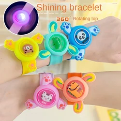 3/5PC Fun Luminous Spin Gyro Bracelet Toys Children's Birthday Party Gifts Wedding Party Souvenirs Kindergarten Classroom Prizes
