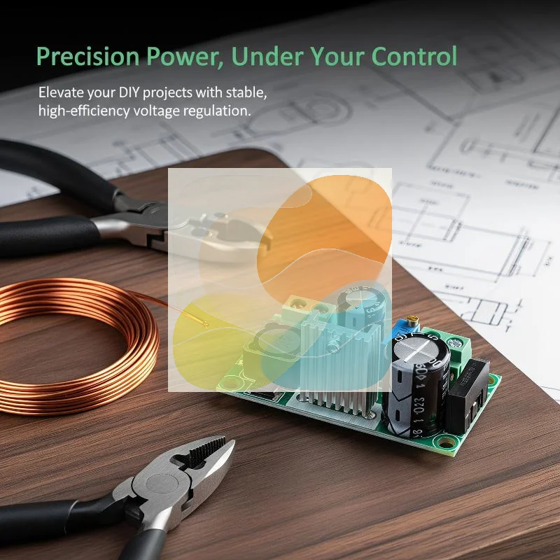 Adjustable LM2596HV Step Down Converter 3A AC DC to DC 5V-50V Power Supply for Portable Charger R&D Work