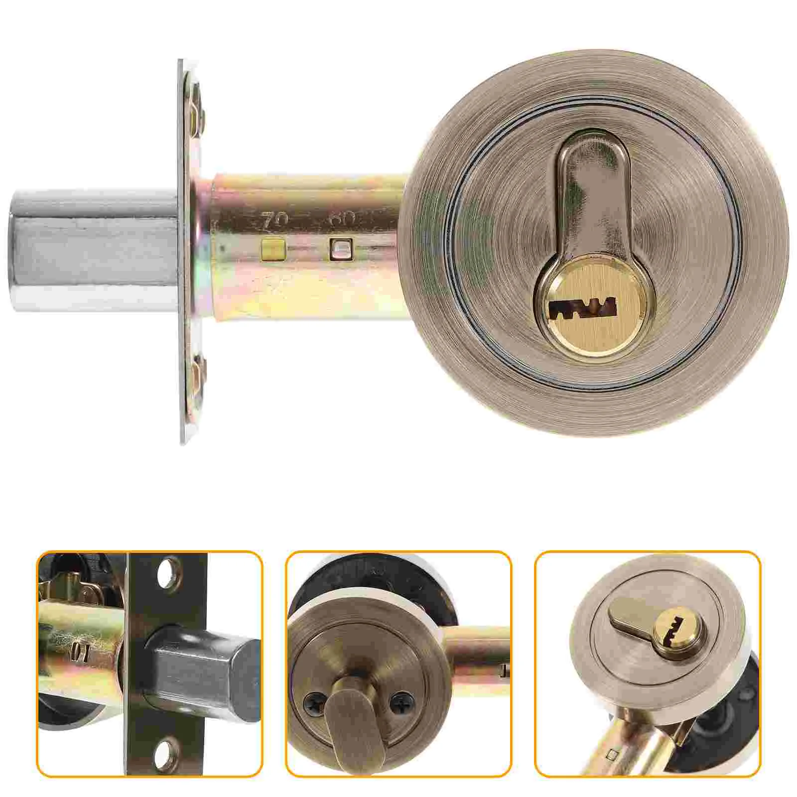 Door Lock Locks with Deadbolt for Doors Single Cylinder Deadbolts Knobs Exterior Entry