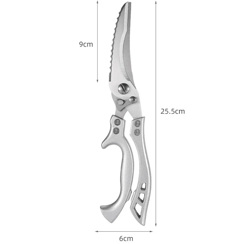 Heavy Duty Poultry Shears Ultra Sharp Poultry Scissors Stainless Steel Meat Scissors Kitchen Shear for Bone Barbecue Scissor