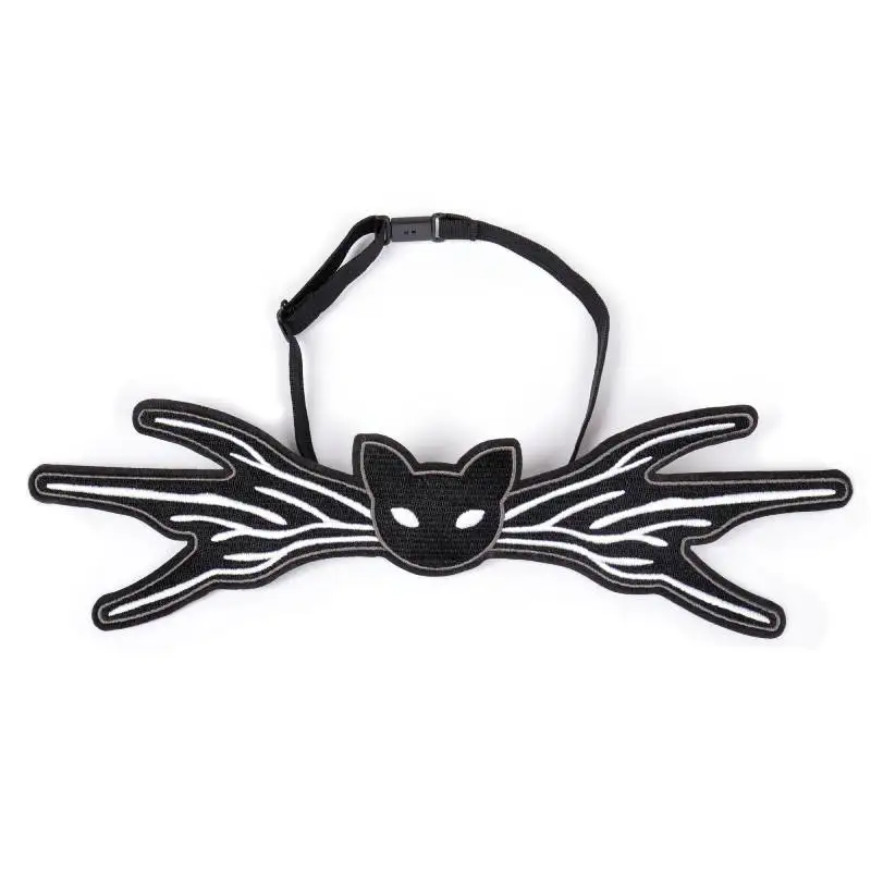 WENAM Halloween wiązana muszka Jack koszmar Bowtie Jack Gothic Bowtie czarny nietoperz muszka kostium Cosplay na Halloween dla mężczyzn