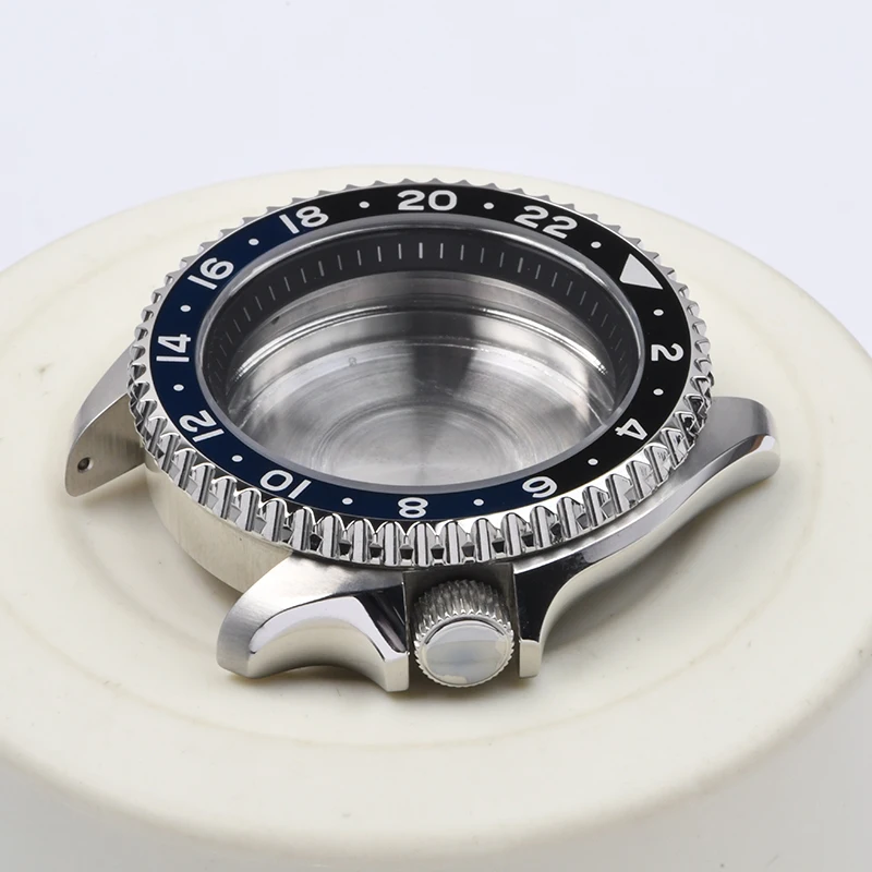 

Аксессуары для часов GMT SKX007 009 Корпус для дайверских часов из нержавеющей стали 316L с сапфировым стеклом, подходит для Seiko с автоматическим механизмом NH34.