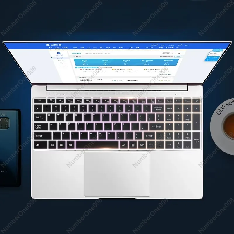 كمبيوتر محمول للألعاب مقاس 14.1 بوصة جديد تمامًا مع معالج 2.4 جيجا هرتز N3350، وذاكرة 8 جيجا بايت وذاكرة قراءة فقط 256 جيجا بايت، وشاشة عالية الدقة، مناسبة للألعاب Win 11