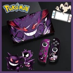 Étui Pokémon Pikachu Gengar pour Nintendo Switch, étuis en cristal pour console NS OLED, coque de protection Anime Joycon, accessoires de couverture