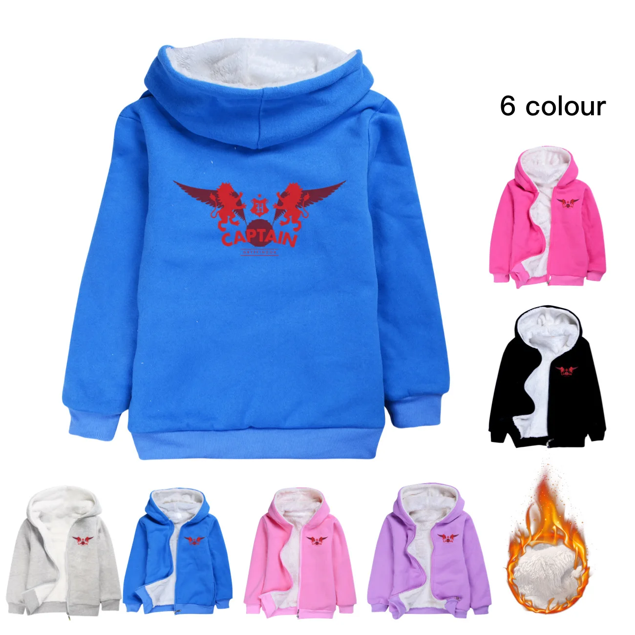 

Kids Winter Coat Kids captain Hooded Toddler Girl Clothes As New Year Gift for Fashion Boy Warm Winter Jacket 2-12Y3858