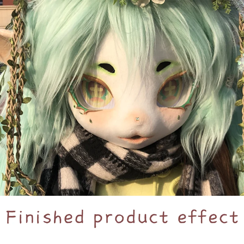 Furry Suit Headsets Accessories Animal Dust Net Printing Eye Pupil Cartoon Furry Fandom Fursuit Eyeball Cosplay Costume view 5