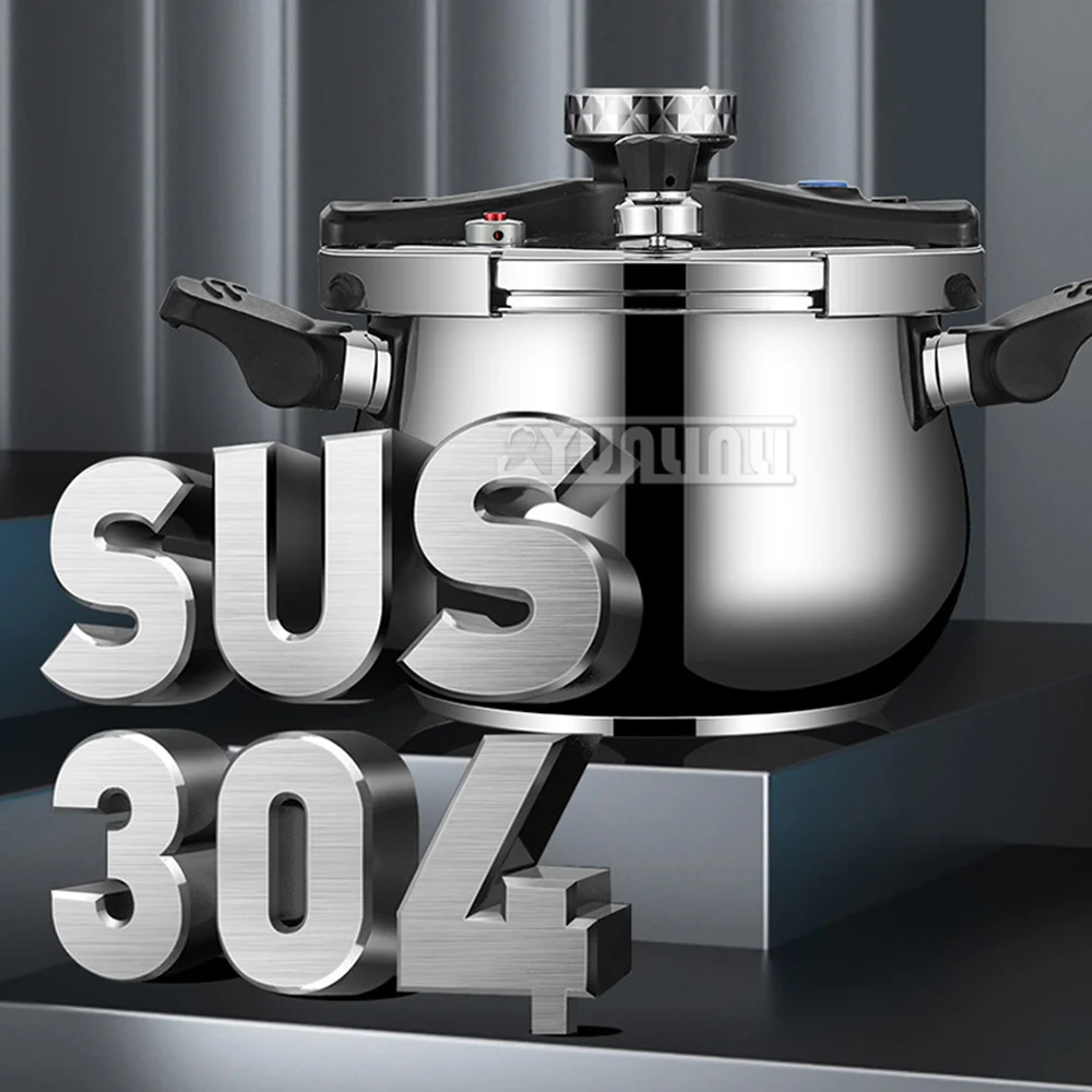 2025 Olla a presión de gran capacidad para el hogar, olla a presión de acero inoxidable 304, estufa de Gas, Cocina de Inducción Universal