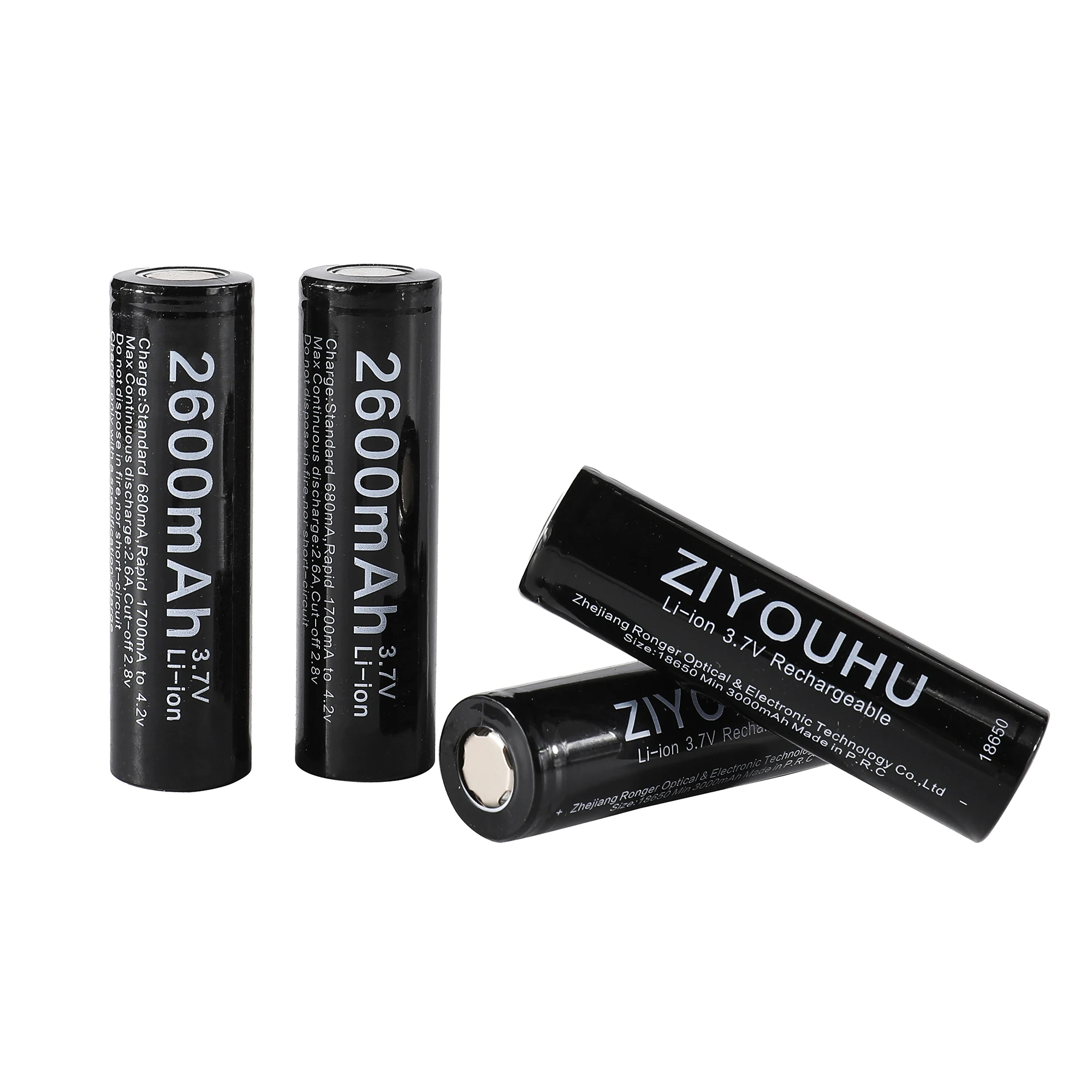 ZIYOUHU-Rechargeable Battery for Night Vision Thermal Imager, 18650, 3.7V, 3200 mAh, 3000 mAh, 2600mAh