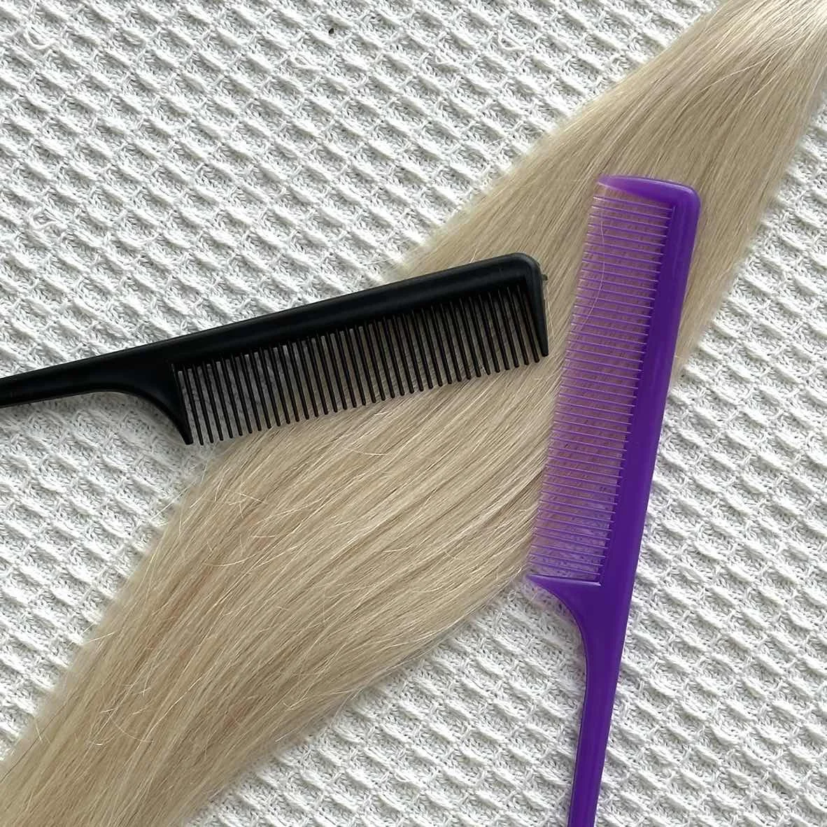 

10pcs Hairbrush Hair Styling Combs Tailed Comb Set Coloring Dyeing Comb Salon Tool Sectioning Highlighting Weaving Cutting Comb