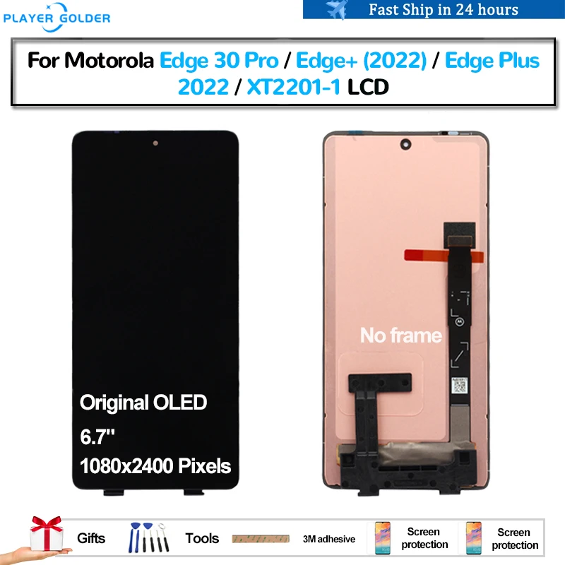 

Оригинальный OLED-дисплей для Motorola Edge 30 Pro Edge Plus 2022 Edge + 2022, ЖК-дисплей Pantalla, сенсорная панель, дигитайзер экрана в сборе, ЖК-дисплей