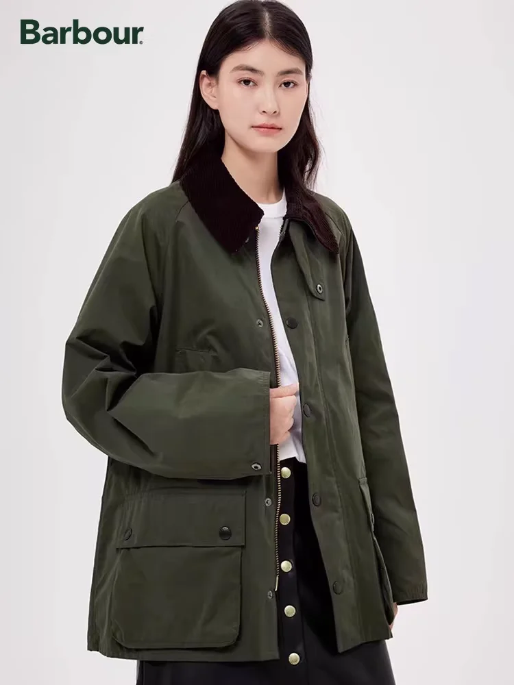 سترة B@r OS Bedale الخالية من الشمع باللون الأخضر