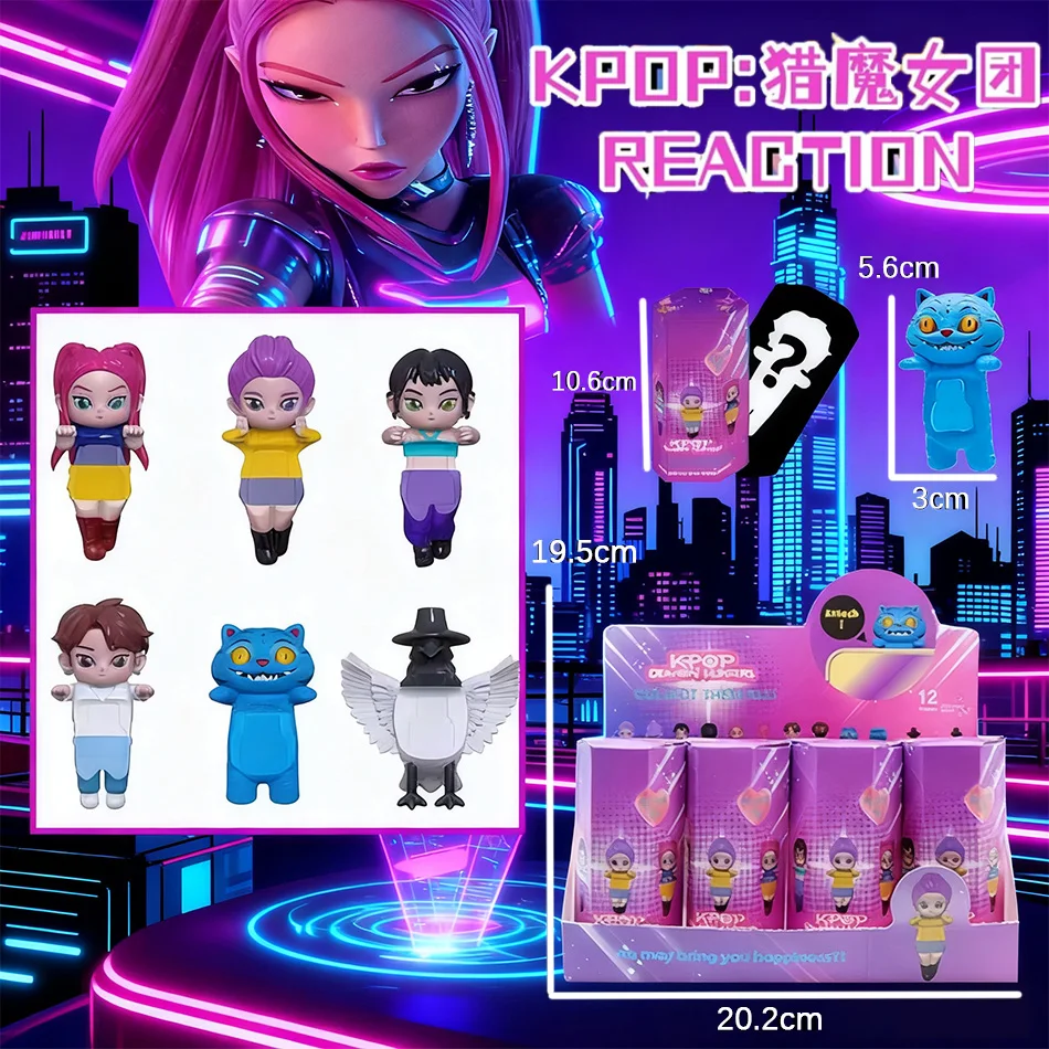 Anime Kpop Demon Hunter Action Figures Blind Box Set Derpy Tiger Rumi Mira Zoey Sussy Figurines Collectible Models for Kids