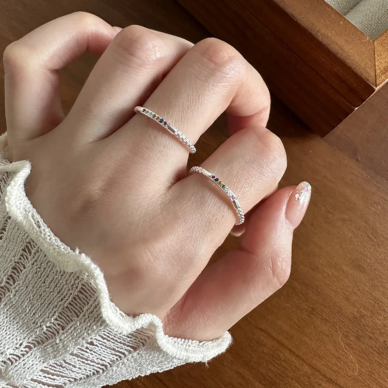 Women's 925 Sterling Silver Zircon Wedding Ring