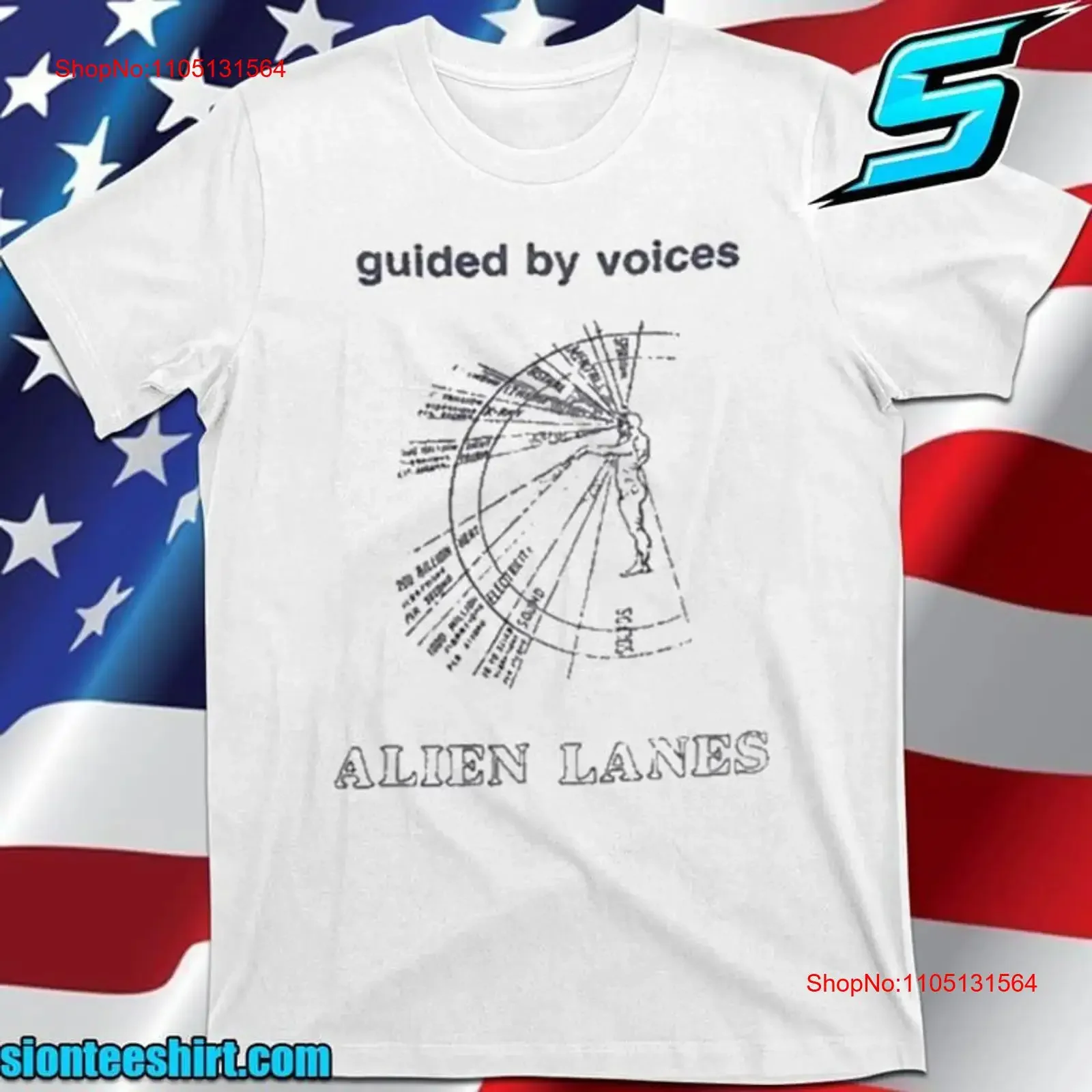 Guided By Voices Alien Lanes Indie Rock Band Album T Shirt vintage Washed Stylish Unisex Top For Everyday Wear designer clothes