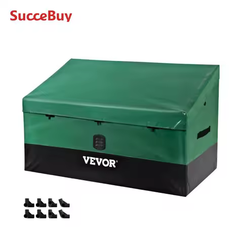 SucceBuy Outdoor Storage Box Patio Deck Box 100 /150 /230 Gallon Waterproof PE Tarpaulin Patio &amp; Garden Furniture Home &amp; Garden