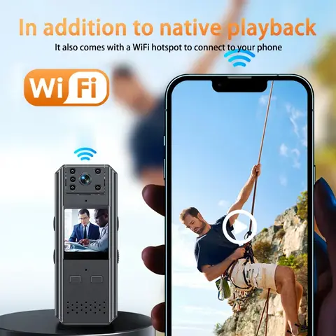 4K HD Image Quality Chest Body Camera Mini Anti-shake One-key Video Voice Recorder Police Camcorder Sport Camera