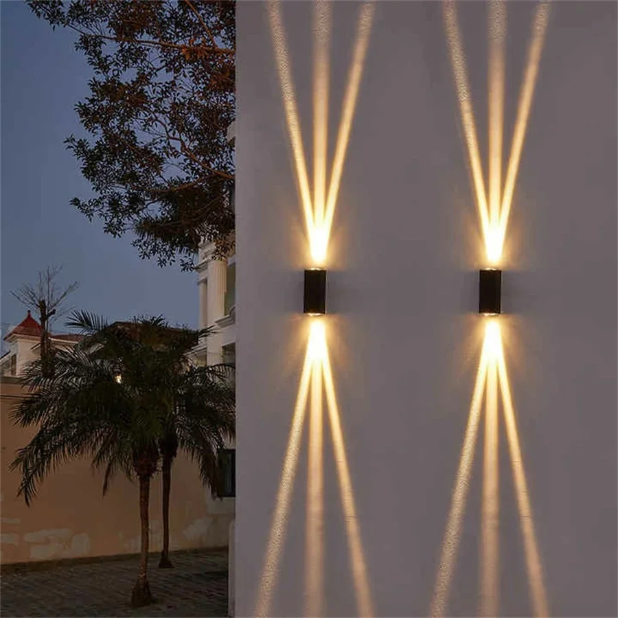 1Pack 20W Waterproof Up and Down LED Wall Lamp Waterproof Exterior Wall Spotlight Outdoor Villa Entrance Garden Porch Light