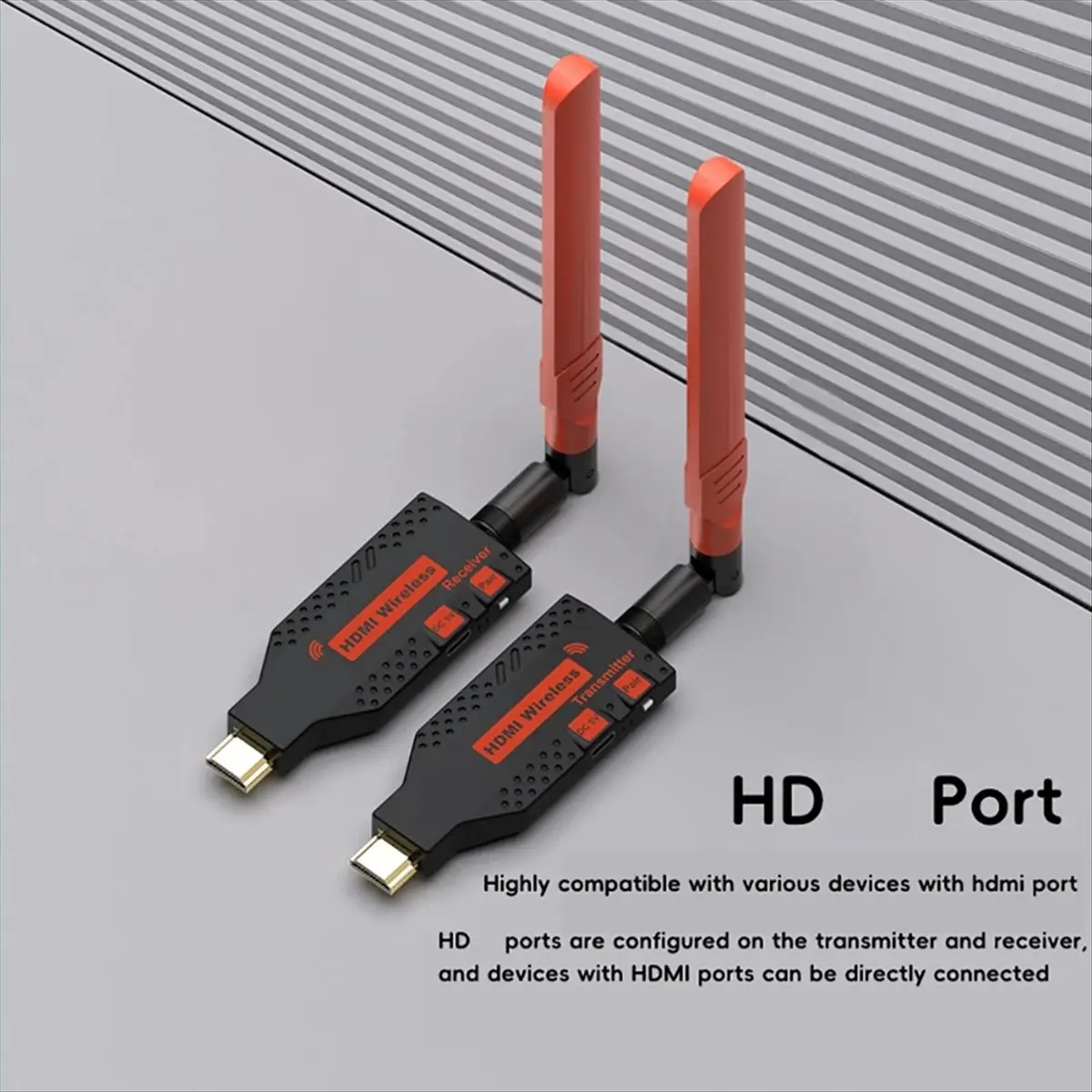 *A96ZZ 150M Wireless HDMI-Compatible Transmitter Receiver Display Dongle Wireless Extender Adapter for PC Laptop TV Projector