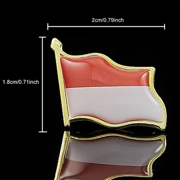 印尼國旗胸針徽章飾品,附蝴蝶扣,可別在衣領、帽子、襯衫、領帶等處 6 最佳銷售 印尼航運 - №3