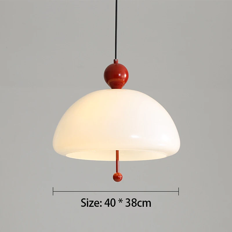 French Cream style Restaurant Pendant Light Nordic Single Head 2023 New Middle Ages Bauhaus Study Children\'s Room Lighting