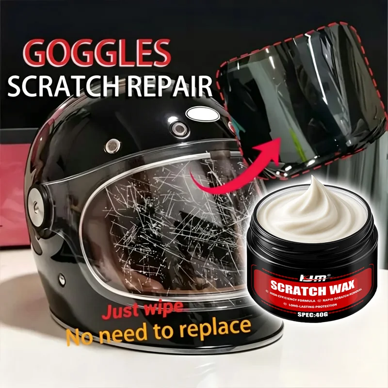 KJM Car Paint Scratch Remover Wax Auto Body Polish Paste Swirl Scuff Mark Cleaner Scratch Repair Kit With Sponge 40g