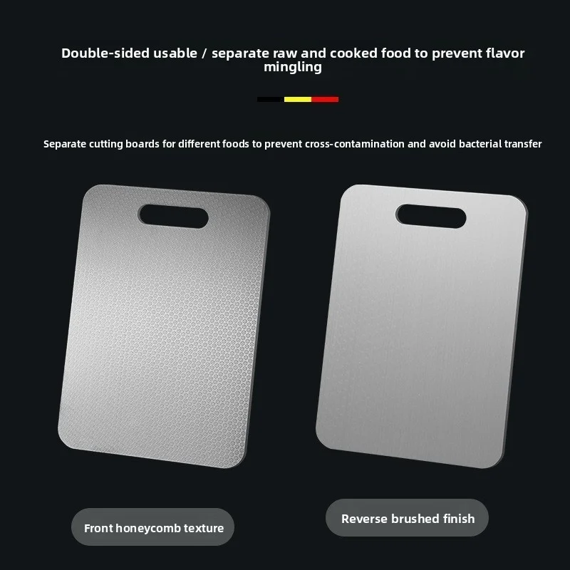 JUSTINLAU الفولاذ المقاوم للصدأ العسل سميكة قطع المجلس مضاد للجراثيم العفن واقية العجن العجين مجلس قطع الفاكهة المجلس