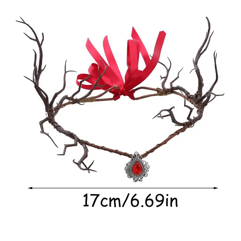 Женская Корона лесного эльфа, декоративные короны Из рогов, аксессуары для волос для концертов, свадеб, косплея и фестивалей для женщин и девочек