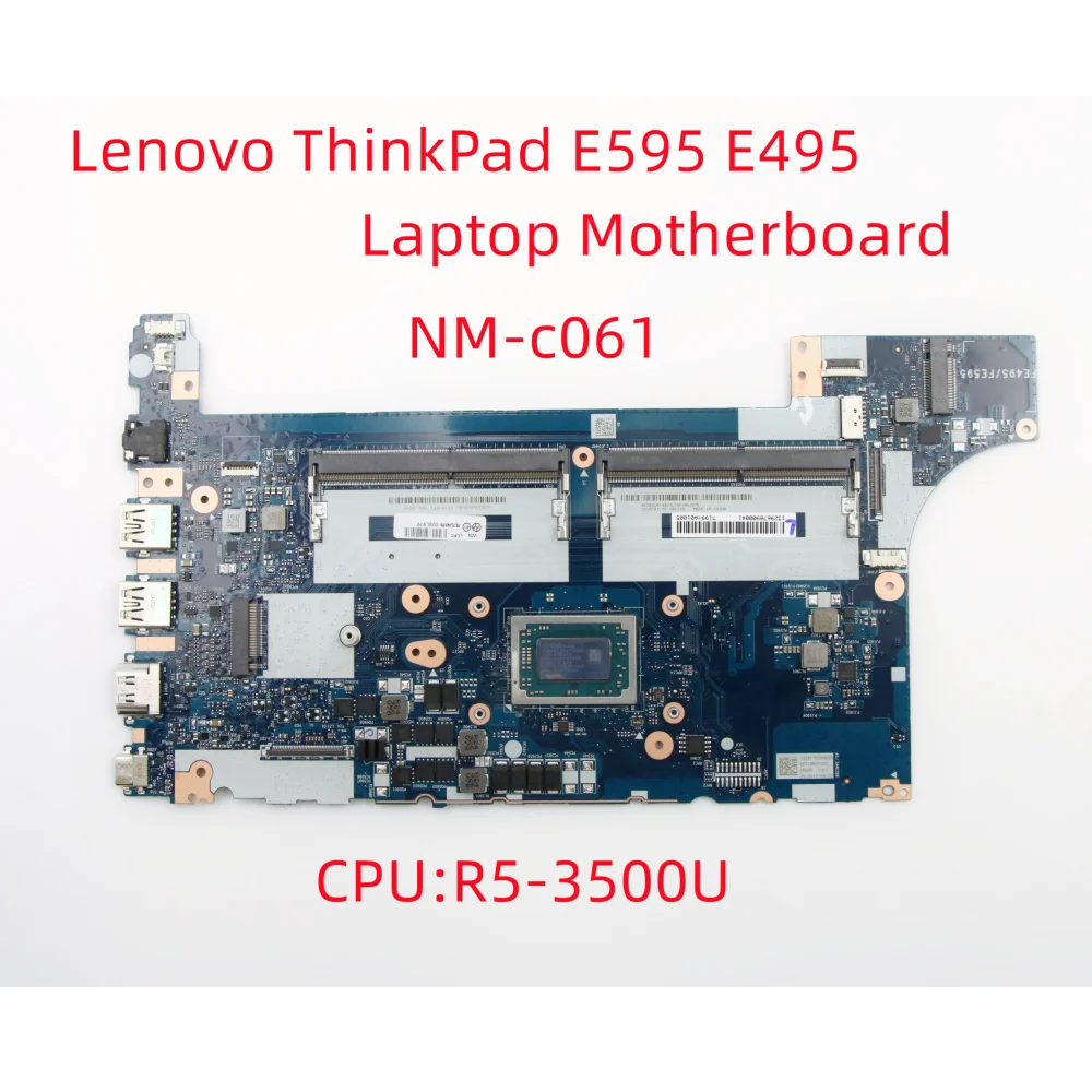 

Материнская плата для Lenovo Thinkpad E595 E495, материнская плата для ноутбука, процессор R5-NM-C061 FRU 02DL979