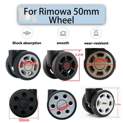 Suitable For Rimowa 50mm Silent Wheel Universal Wheel Rimowa Luggage Luggage Repair Travel Accessories Wheels  Smooth Effort