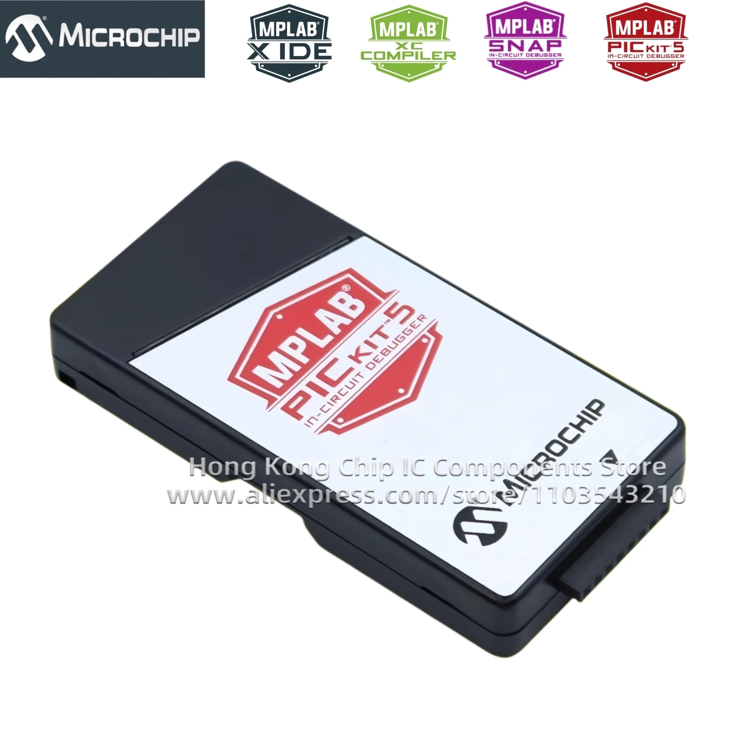 1 قطعة/الوحدة هونغ كونغ MPLAB PICkit 5 PG164150 عبر الإنترنت مصحح الأخطاء المبرمج PIC dsPIC AVR SAM 100% جديد وأصلي