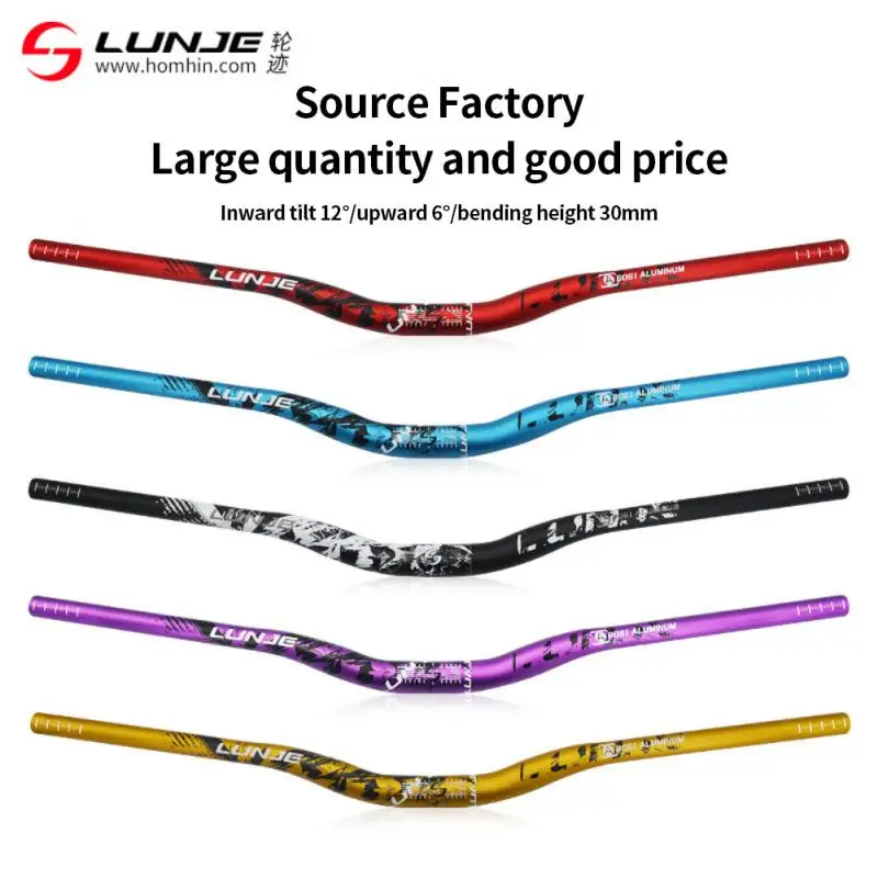 Mountain Bike Handlebar 31.8mm Riser Bar 720/780mm Aluminum Alloy Handle MTB Downhill Handlebar Horizontal Cycling Parts