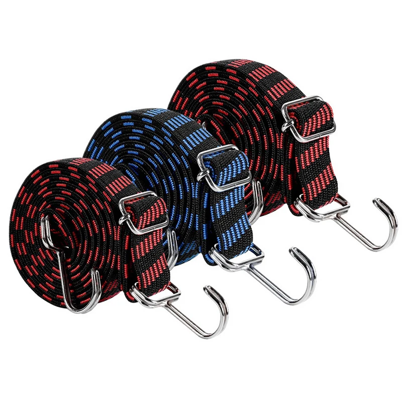 1Pc Bicycle Elastics Rubber Luggage Rope Cord Hooks Bikes Rope Tie Bicycle Luggage Roof Rack Strap Fixed Band