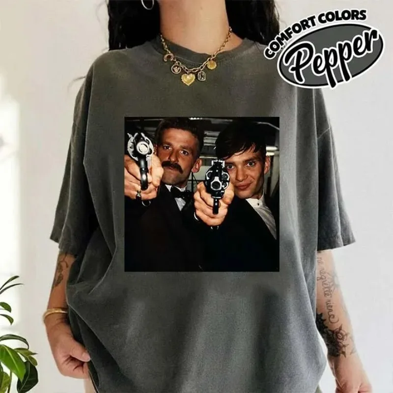 Retro 'Bloodbath Gangster' Shirt Retro British Gangster Drama T-shirt Women's T-shirt Summer New Unisex T-shirt