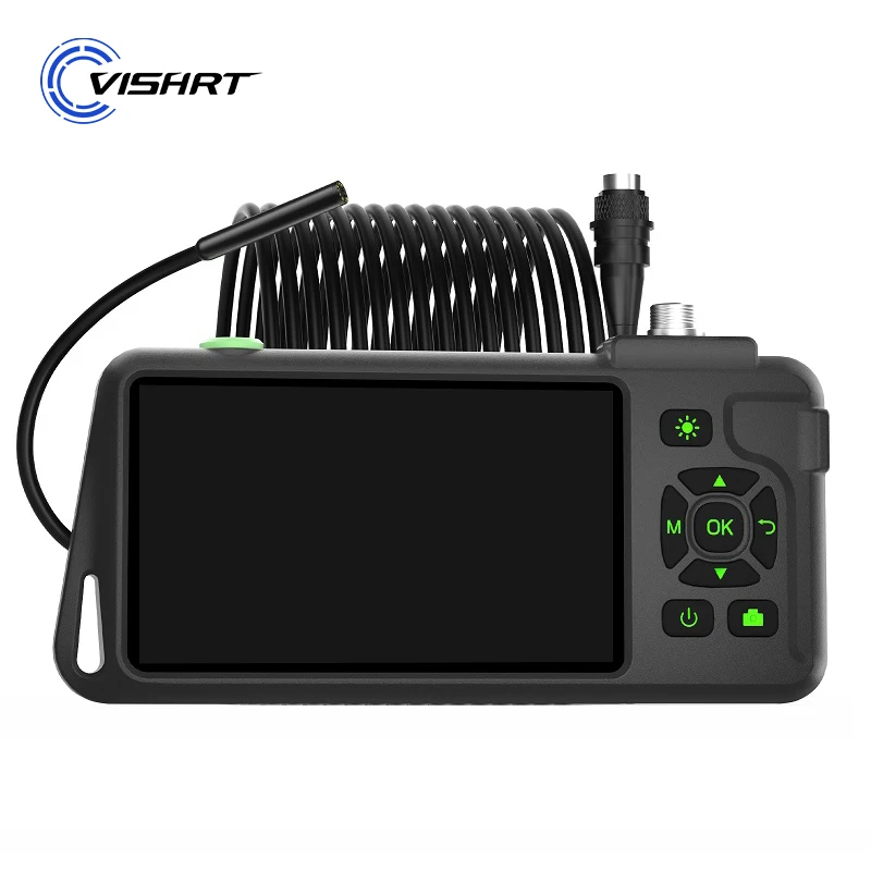 4.5-inch IPS Screen Industrial Endoscope Single&Dual Triple Camera Waterproof Lens Piping Inspection Borescope Rigid Cable